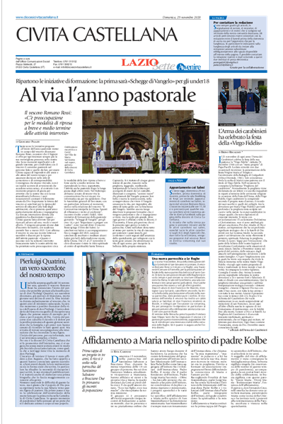 Avvenire - pagina diocesana del 29/11/2020